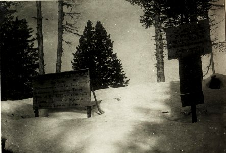 Wegkreuzung Lavaroneplateau, Eine sinnige Wegtafel ! (BildID 15419079)
