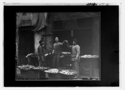 Weighing fish, Chinatown, San Francisco LOC agc.7a09078