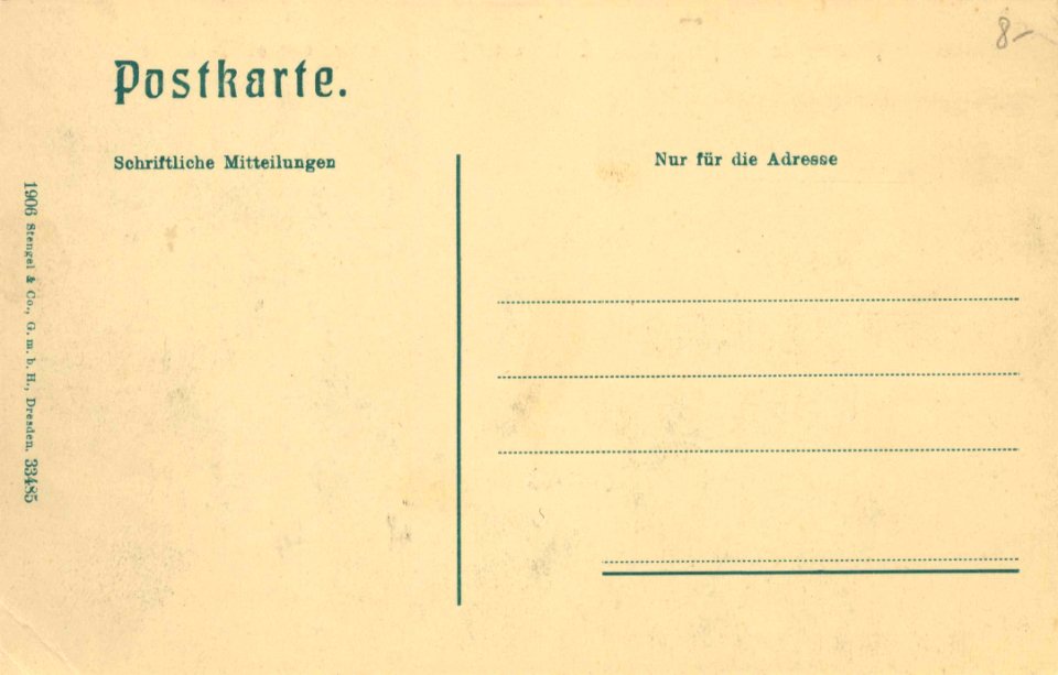 Weimar, Thüringen - Fürstenplatz (Fürstenhaus, Carl-August-Denkmal, Herzogin-Anna-Amalia-Bibliothek) (back) (Zeno Ansichtskarten)