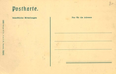 Weimar, Thüringen - Fürstenplatz (Fürstenhaus, Carl-August-Denkmal, Herzogin-Anna-Amalia-Bibliothek) (back) (Zeno Ansichtskarten)