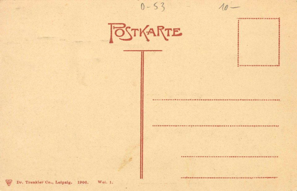 Weimar, Thüringen - Stadtansicht vom Bahnhof (back) (Zeno Ansichtskarten)