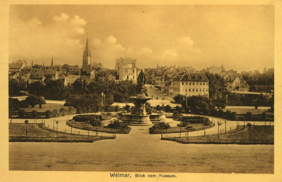 Weimar, Thüringen - Blick vom Museum (Zeno Ansichtskarten)