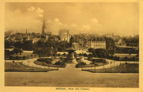 Weimar, Thüringen - Blick vom Museum (Zeno Ansichtskarten)