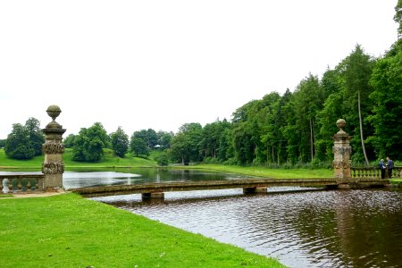 Weir walkway - Studley Royal Park - North Yorkshire, England - DSC00786 photo