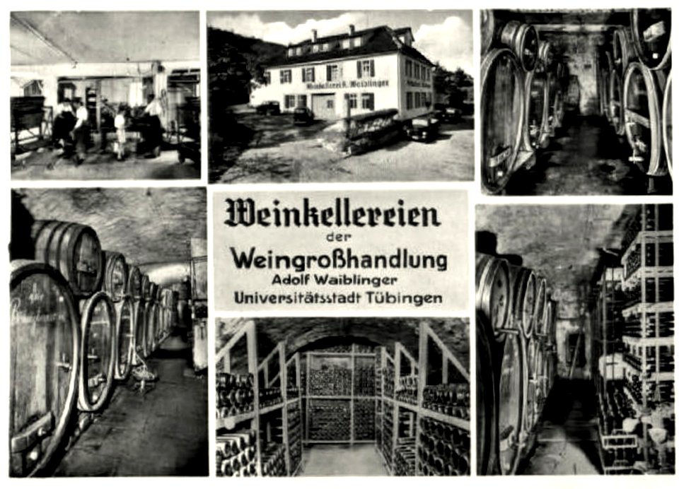 Weinkellerei Waiblinger (AK 1930er)