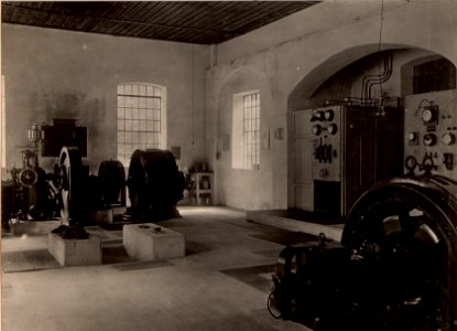 Weissenfels Elektrisches Werk. Aufgenommen am 24. Mai 1916. Zentrale I für Hochspannungs Hindernisse. (BildID 15475559)