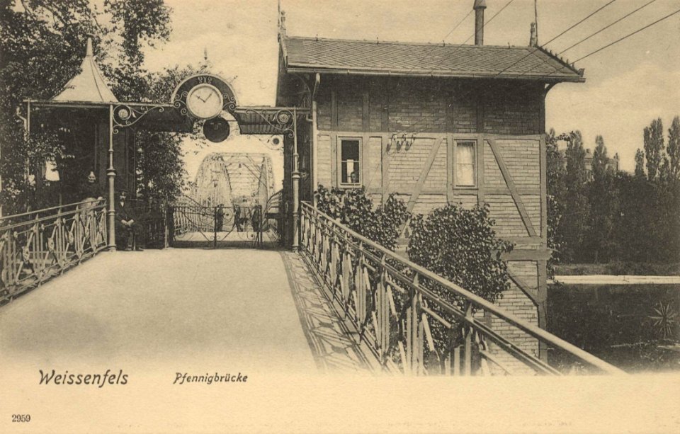 Weißenfels (Saale), Sachsen-Anhalt - Pfennigbrücke (Zeno Ansichtskarten)