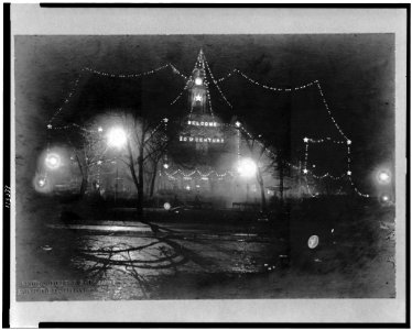 Welcoming the Twentieth Century by illumination of City Hall LCCN95503664