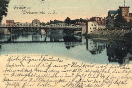 Weißenfels (Saale), Sachsen-Anhalt - Stadtansicht mit Brücke (Zeno Ansichtskarten)