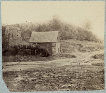 Welford's Mill on Hazel Run and the Telegraph Road (from a war time photograph) LCCN2014646164