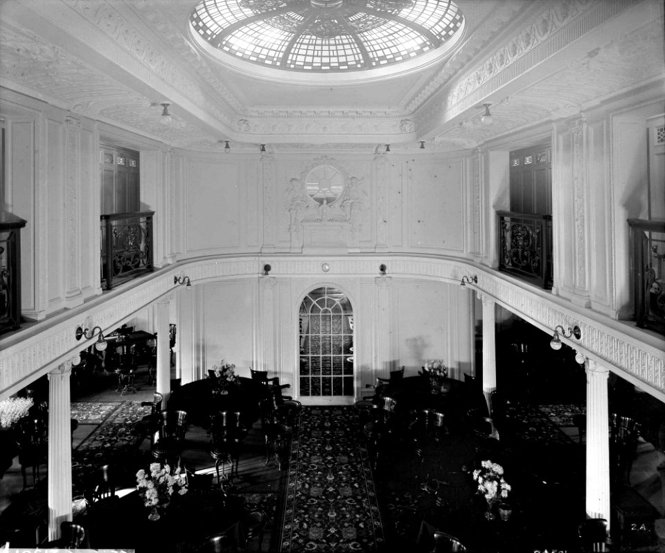 Well above the First Class Dining Saloon on the 'Orama' (1911) RMG G10661