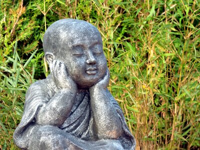 Buddhism zen statuette photo