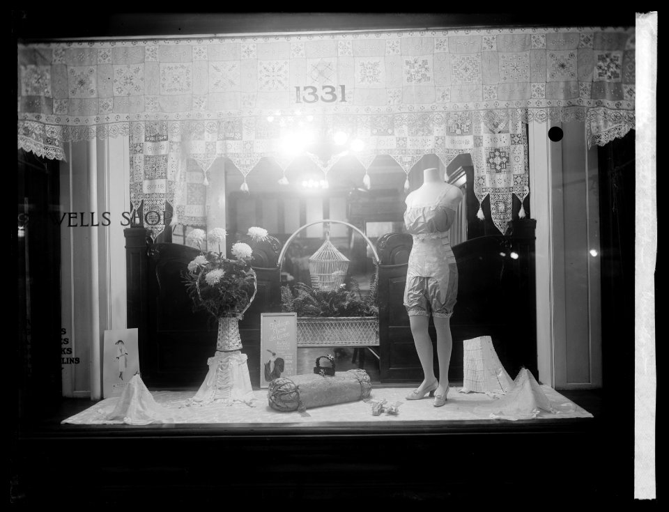 Wells Corset Shop, (Washington, D.C.), window LCCN2016823401