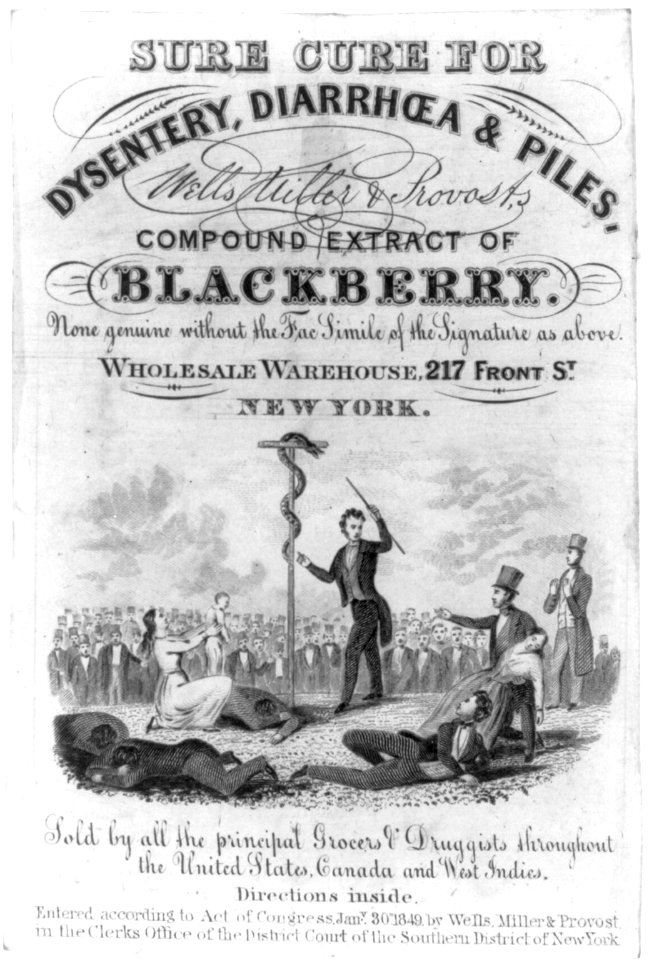 Wells, Miller, and Provost's Compound Extract of Blackberry LCCN2001701412