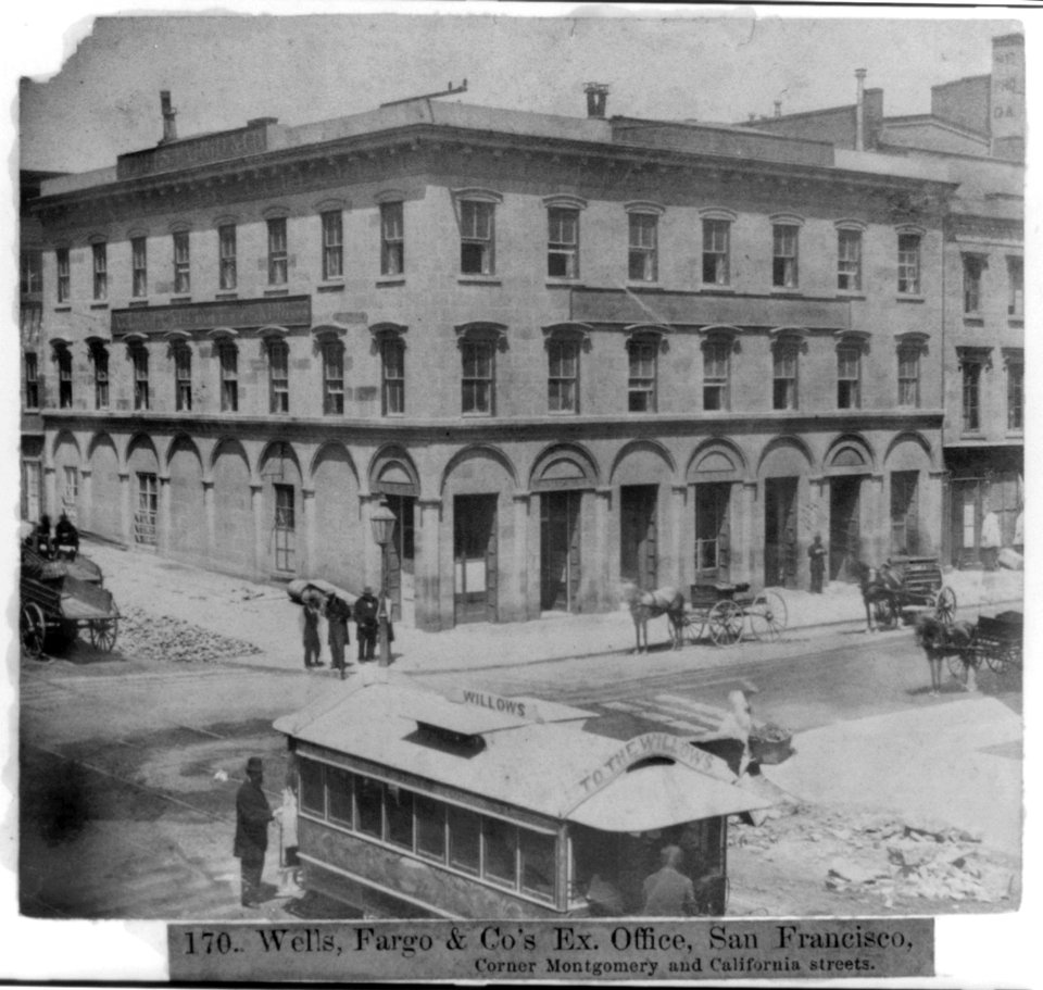 Wells, Fargo and Company's Ex. Office, San Francisco, corner Montgomery and California Streets LCCN2002723571