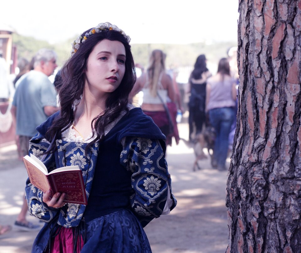 Lady shakespeare reading