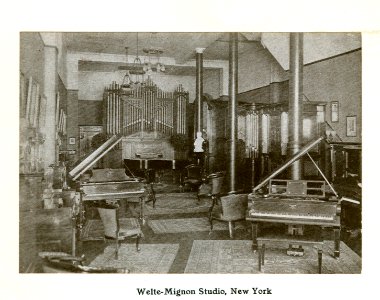 Welte organ studio newyork