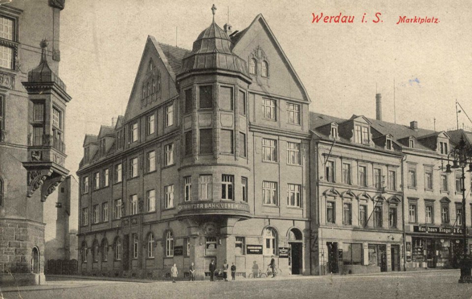Werdau i. Sa., Sachsen - Marktplatz (Zeno Ansichtskarten)
