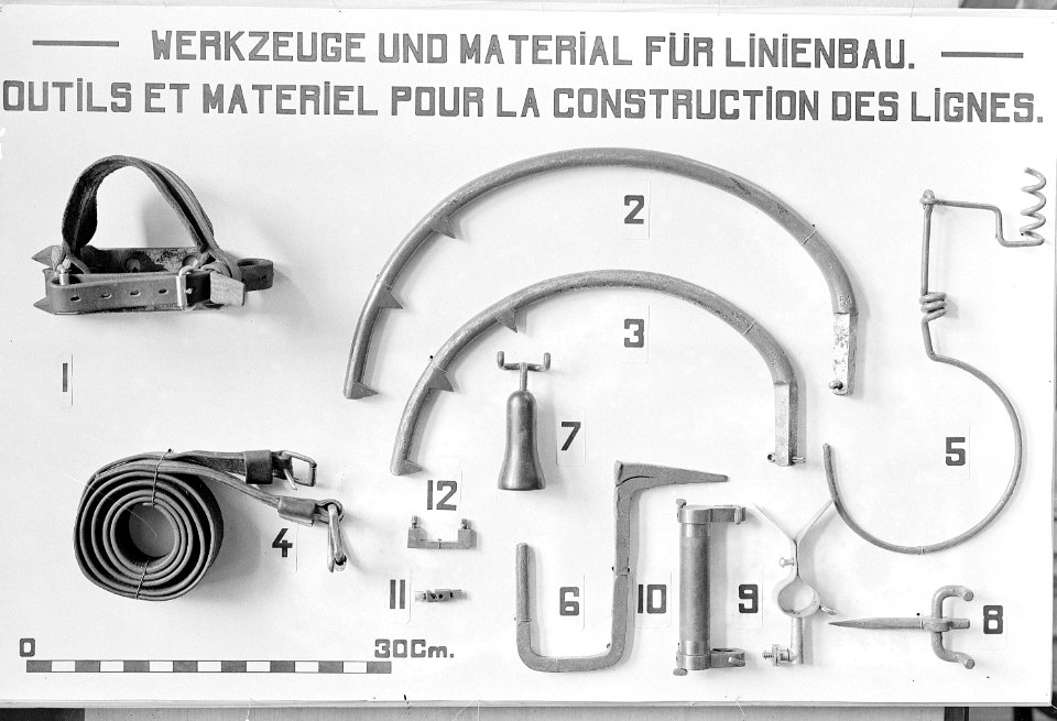 Werkzeuge und Material für den Linienbau - CH-BAR - 3241624