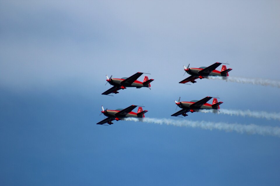 Military sky airshow