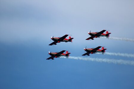 Military sky airshow