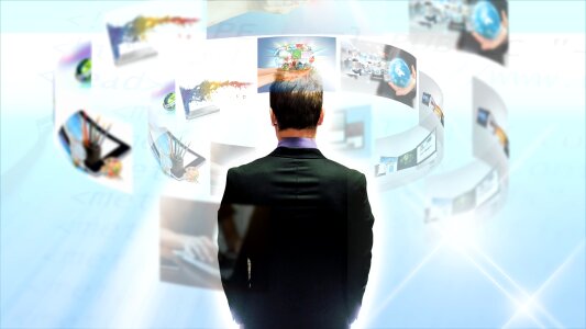 Internet website businessmen