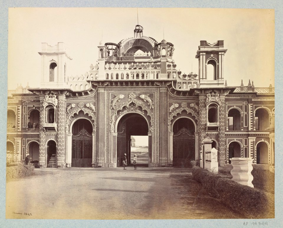 West gateway of the Qaisar Bagh Palace, Lucknow in the 1860s