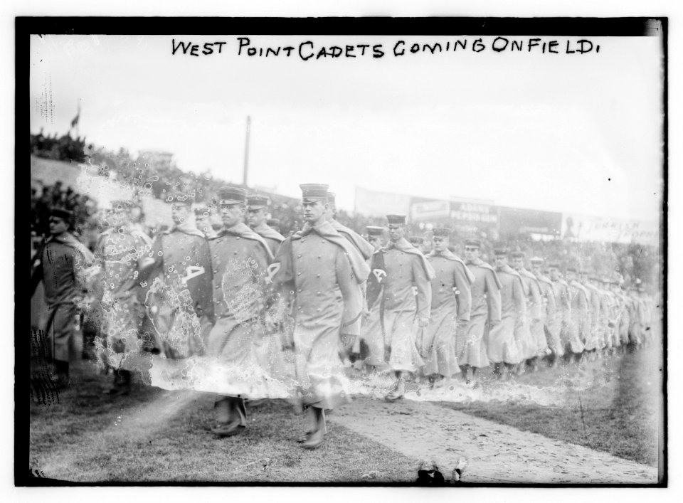 West Point cadets coming on field LCCN2014695003