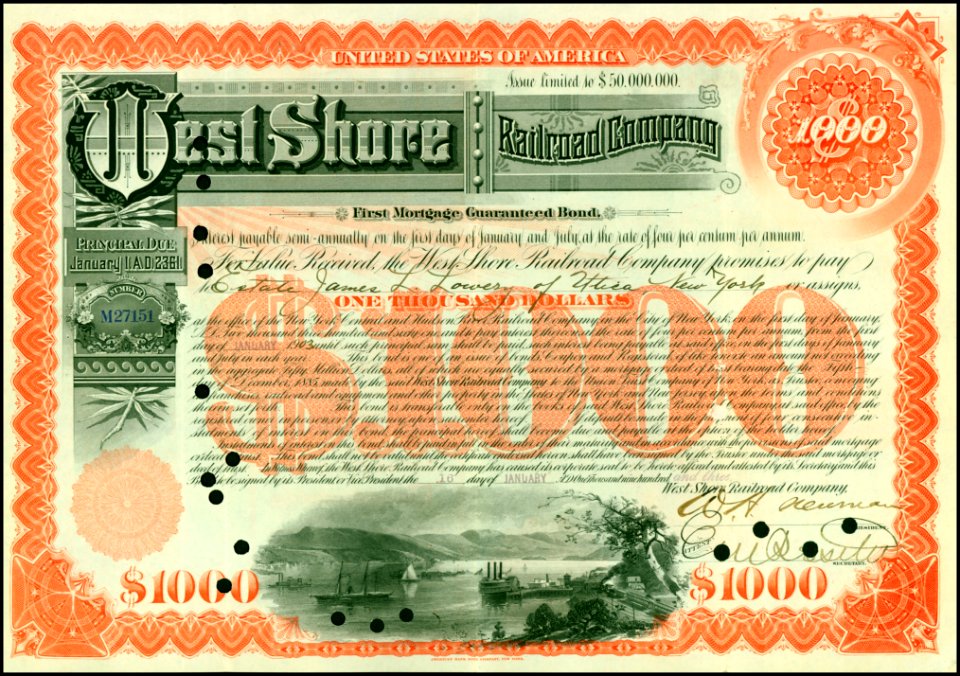 West Shore RR 1903