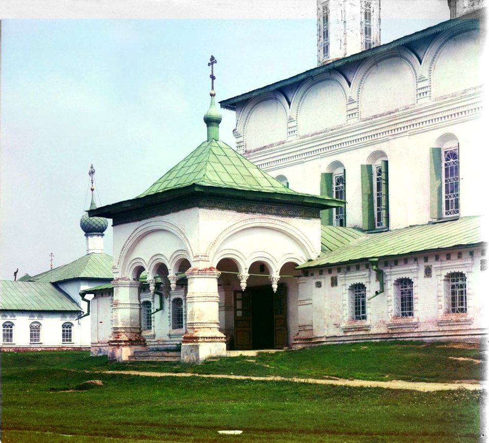 West porch of the Church of the Fyodorovskaya Mother of God (Prokudin-Gorsky)