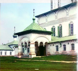West porch of the Church of the Fyodorovskaya Mother of God (Prokudin-Gorsky)