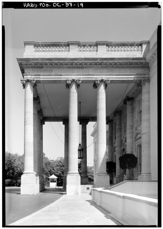 WEST SIDE OF PORTICO