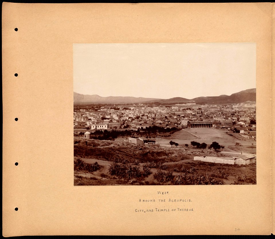 West. Around the Acropolis. City and temple of Theseus