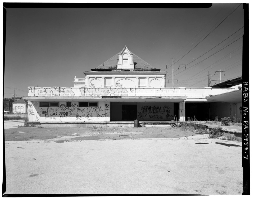 West view; Station Building - east elevation - North Philadelphia Station