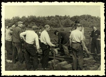 Westerbork, Holland, Construction of railway tracks leading to the camp 4