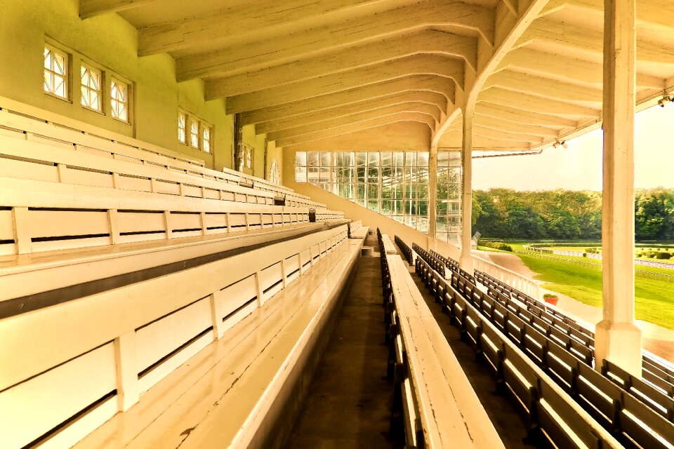 Viewers rows of seats seats