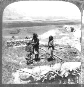 Western end of the Plain of Esdraelon and Mt.Carmel, from Sheikh Barak around 1880 (2)