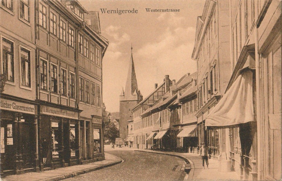 Westernstrasse Wernigerode 1915