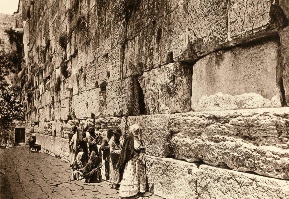 Western Wall by Félix Bonfils, c1890s