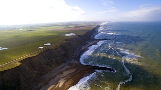 North sea beach landscape
