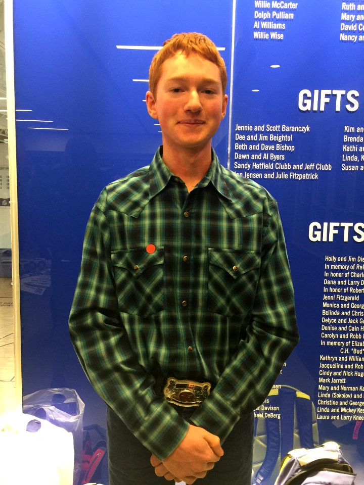 Westhenry Ioerger is a supporter and campaign volunteer for Republican presidential candidate Ted Cruz, in Des Moines, Iowa