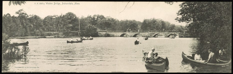 Weston Bridge, Auburndale, Mass. LCCN2013647050