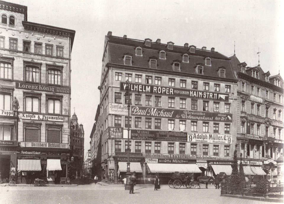Westseite Markt Leipzig um 1890