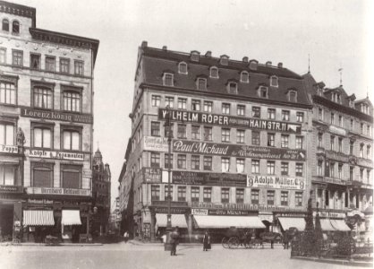 Westseite Markt Leipzig um 1890