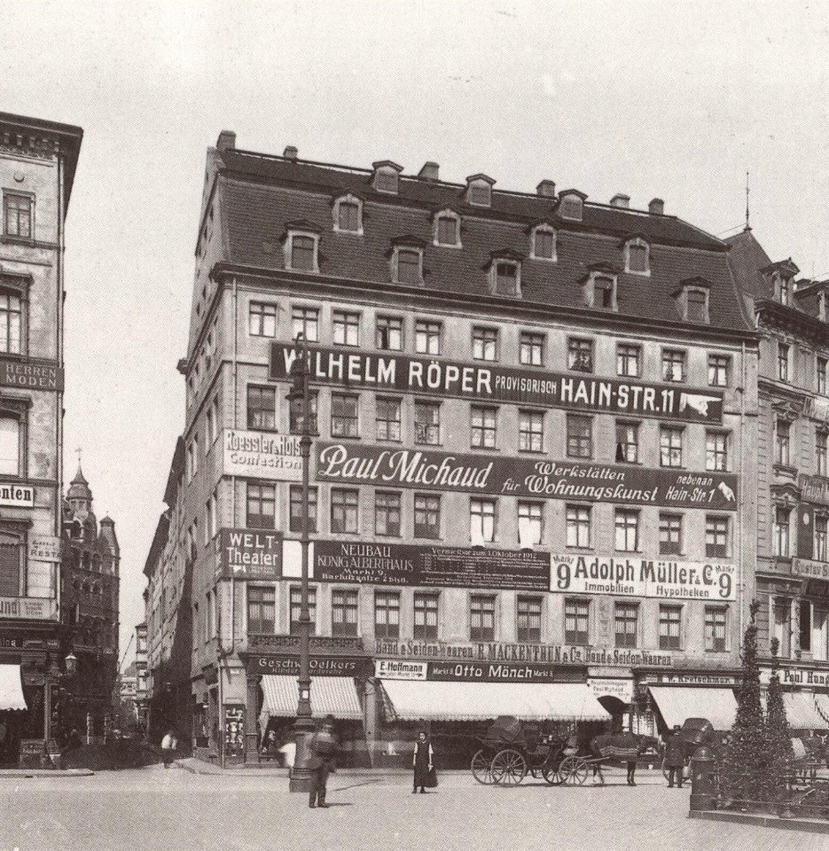 Westseite Markt Leipzig um 1890 cropped