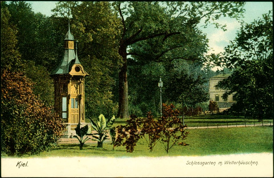 Wetterhäuschen im Schlossgarten (Kiel 26.537)
