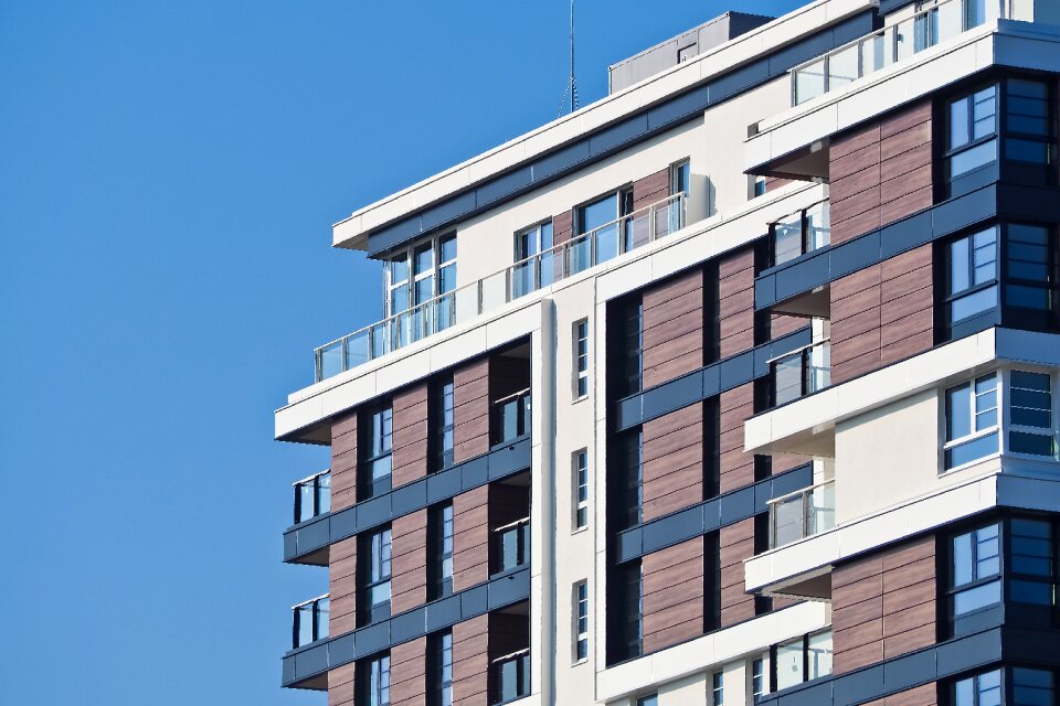Facade sky building