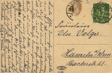 Wetzlar, Hessen - Jerusalemzimmer (back) (Zeno Ansichtskarten)