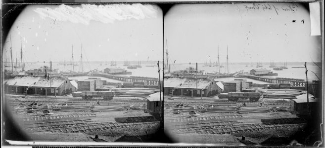Wharf at City Point, Va - NARA - 529484
