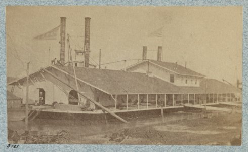 Wharf boat at Cairo, Illinois, 1864 LCCN2012649395